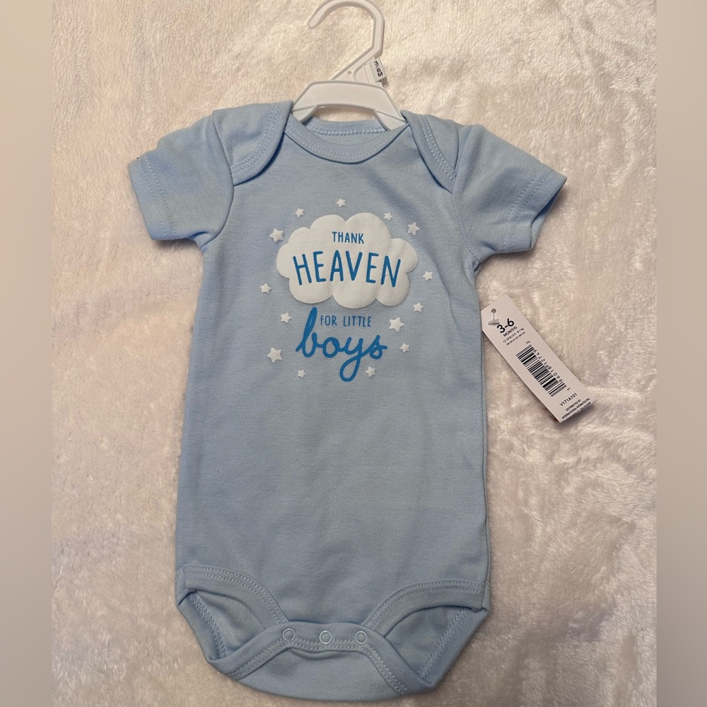 1 baby onesie 3-6 and 6-9 months